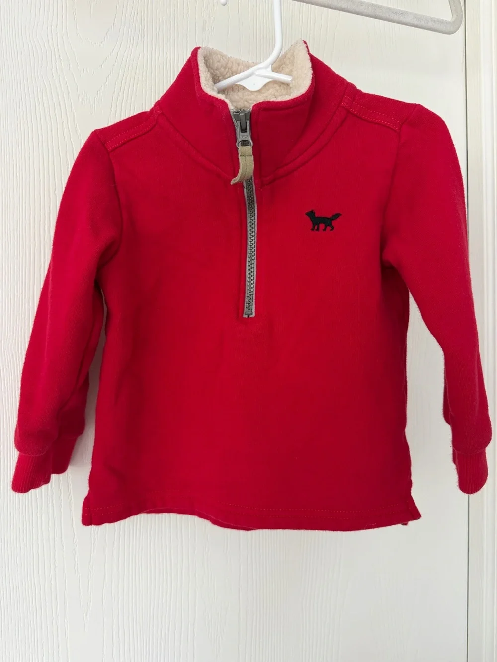 Carter’s Toddler Boy Fleece Half Zip Sweater - Red